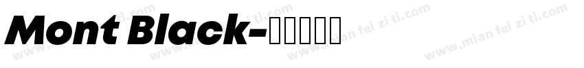 Mont Black字体转换